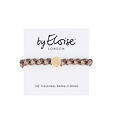 By Eloise London Gold Circle Woven - Mocha