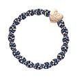 By Eloise London Metallic Gold Heart - Blueberry
