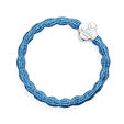 By Eloise London Metallic Silver Quatrefoil - Sky Blue