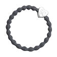 By Eloise London Silver Heart - Storm Grey