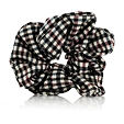 MURU Satin Scrunchie-Haargummi - kariertes Muster