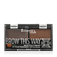 Rimmel London Brow This Way Palette (003 Dark Brown) 2,4 g